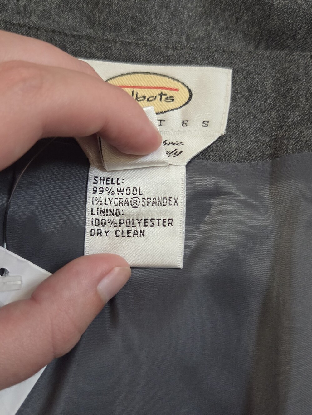 Nwt Talbots Gray Wool Pencil Skirt With Button Detail Workwear Officesiren | 14 - Picture 6 of 8